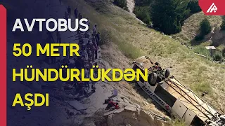 Qarsda avtobus 50 metr hündürlükdən aşıb, ölənlər var – APA TV