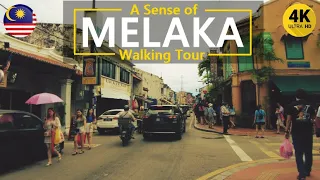 A Sense of Melaka 🇲🇾 4K CITY TOUR & STREET VIEW