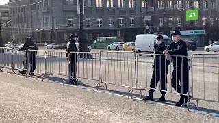 На площади Революции в Челябинске так и не началась запланированная репетиция парада Победы