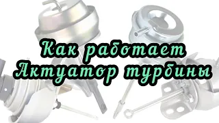 Как работает актуатор турбины (клапан турбины).