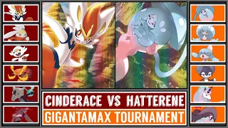 GMAX CINDERACE vs GMAX HATTERENE | Gigantamax Pokémon Sword & Shield Tournament [Battle #3]