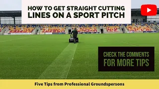 How to get Straight Cutting Lines on a Sports Pitch (Tips)