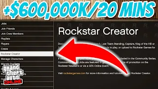 How to Make $600k in 20 Minutes | Gta 5 Online Money Guide (Rockstar Job Creator)