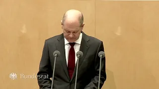 Antrittsrede von Bundeskanzler Olaf Scholz im Bundesrat