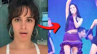 Camila Cabello Reacts to Jisoo Performing Liar at Born Pink Concert Blackpink Jennie Performance bts