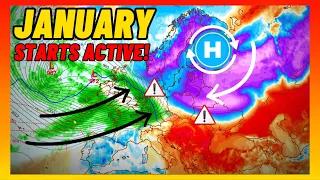 January Starts Active Across Europe… Snowstorm to Linger with Heavy Rain in the West, Cold in the NE