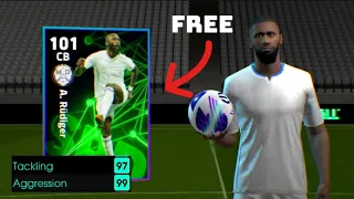 How to train rudiger Max rating in Efootball 2024 mobile