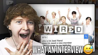 WHAT AN INTERVIEW! (BTS Answer the Web's Most Searched Questions | Reaction)