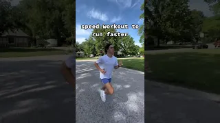 Speed workout to run faster for longer