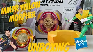 Power Rangers Lightning Collection MMPR Yellow Ranger Morpher Unboxing @hasbropulse #powerrangers