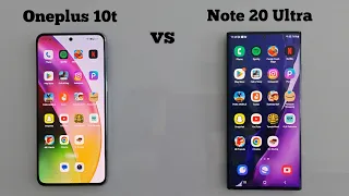 Samsung Note 20 Ultra vs Oneplus 10t || Speed Test