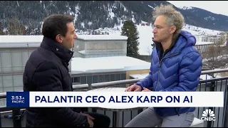 Palantir CEO Alex Karp on Israel, AI and Outlook | CNBC at Davos 2024