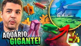 CONSTRUÍMOS UM MEGA AQUÁRIO COM ELEVADOR! - MINECRAFT #49