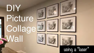 Picture Frame Wall Collage DIY (using A “laser”)