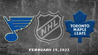 NHL Blues vs Maple Leafs | Feb.19, 2022