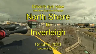 Drivers eye view, North Shore to Inverleigh, Oct 2023