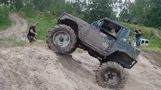 #OFFROAD по песоку ДЖИПЫ сток vs Samurai-MONSTR vs УАЗ на вояках vs JEEP Wrangler Rubicon