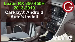 Lexus RX 350 450H 2013 2015 2016 2017 2018 2019 VLine Install CarPlay Android Auto glove box LEX78