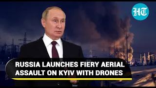 Putin’s Army attacks Kyiv with drones after raining 120 missiles; Ukrainians run for shelter