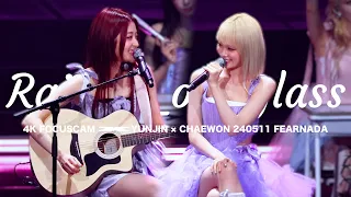 【4K】Raise y_our glass【240511 FAN MEETING FEARNADA】 | LE SSERAFIM YUNJIN × CHAEWON FOCUSCAM/윤진 채원 직캠