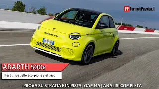 Abarth 500e Test Drive | Lo Scorpione elettrico fa rumore: prova a Balocco e su strada