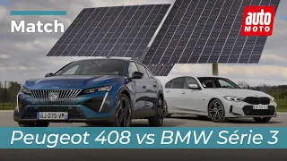 BMW 320e vs Peugeot 408 Hybrid 225 : jeu de plateformes