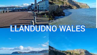 Walk in LLANDUDNO Wales - Full Seafront and Pier Tour 2024