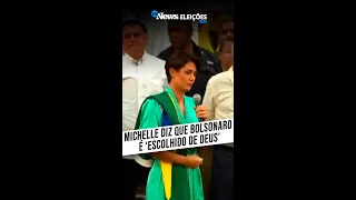 Michelle diz que Bolsonaro é 'escolhido de Deus' #Shorts