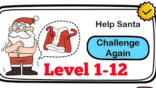 Brain Out Help Santa Level 1 2 3 4 5 6 7 8 9 10 11 12 Solution WalkThrough Gameplay