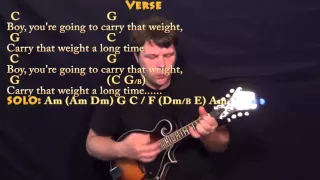 Golden Slumbers/Carry That Weight/The End (Beatles) Mandolin Cover Lesson with Chords/Lyrics