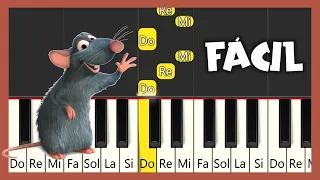 Ratatouille - Le Festin - PIANO TUTORIAL FÁCIL - PIANO FÁCIL CON NOTAS