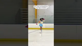 Breaking in my new figure skates 😭 What move is your safe space on a rough day? #figureskating