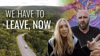 Caught in the Path of a Hurricane, in a Camper Van (Forced to Leave the Cabot Trail, Nova Scotia)