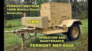 FERMONT MEP-804A 15KW Military Diesel Generator - Operating and Maintaining