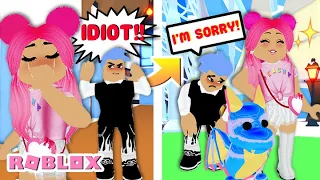 He Was A Hater Until He Saw I Had A Diamond Legendary Pet.. Roblox Adopt Me Roleplay Story