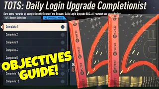 HOW TO COMPLETE TOTS DAILY LOGIN UPGRADE COMPLETIONIST OBJECTIVES! - FIFA 23 Ultimate Team