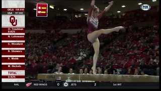 Nicole Lehrmann (Oklahoma) 2019 Beam vs Georgia 9.85