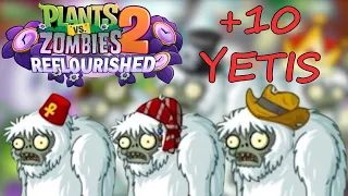 Almanac of every Yeti and gameplay compilation against all of them in PvZ 2 Reflourished