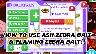 ALL YOU NEED TO KNOW ABOUT NEW ASH ZEBRA BAIT & MOLTEN MELON! 😍 HOW TO USE THEM! Adopt Me - Roblox