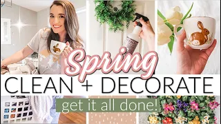 ❀NEW❀ SPRING CLEAN + DECORATE WITH ME 2021! Get It All Done! Day In My Life | homemaking motivation