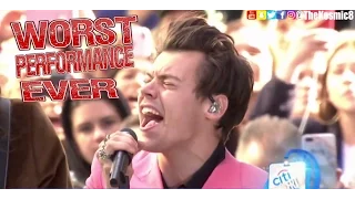 Harry Styles - WORST PERFORMANCE EVER - ( VOICE OVER ) Sign Of The Times - SHREDS