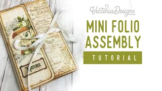 Mini Folio Assembly Tutorial / Back to Nature Mini Project Tutorial