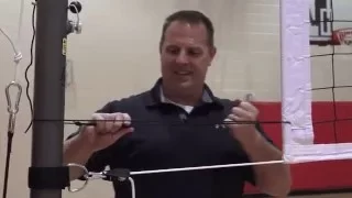Using a Chain Net Height Gauge to Adjust Volleyball Net Height