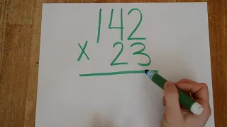 Mathématique - la multiplication à 2 chiffres