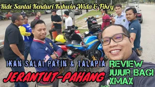 YAMAHA XMAX 250 Ride Santai Kenduri kahwin (Jerantut) & Ikan Salai Patin & Talapia | GoPro Hero8