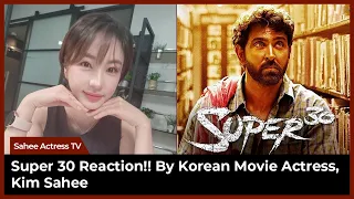 (Eng subs) Super 30 Reaction!! By Korean Movie Actress, Kim Sahee, Hrithik Roshan