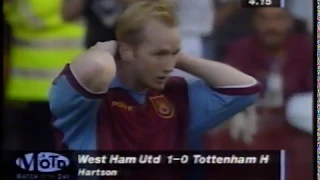 West Ham United v Tottenham Hotspur 1997/98