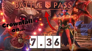 "СROWNFALL" RELEASE DATE | NEW BATTLE PASS 2024 | PATCH 7.36 IS COMING