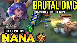 NANA BEST BUILD 2024 | BUILD TOP GLOBAL NANA GAMEPLAY | MOBILE LEGENDS✓