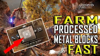 Horizon Forbidden West - How to farm Processed Metal Blocks fast & early